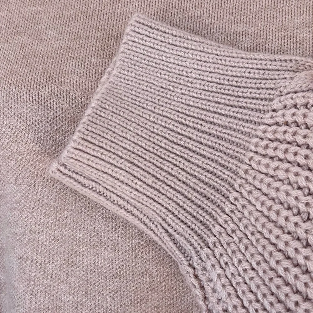 Zesica Women’s Smooth Knit Sweater Waffle/Cable Knit Sleeves Size‎ Small